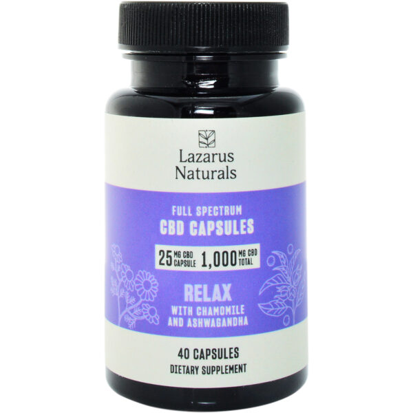 Lazarus Naturals Relaxation Blend Capsules 25mg 40pk