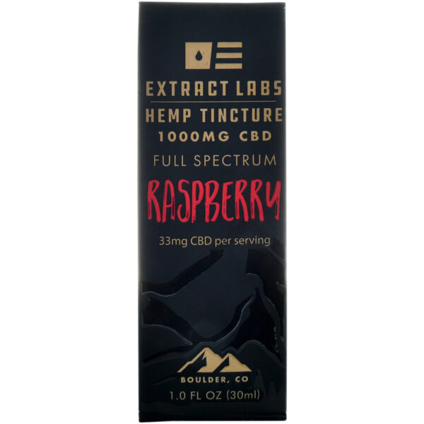 Extract Labs Raspberry Full Spectrum CBD Tincture 1000mg 30ml