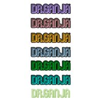 Dr.Ganja Stickers Small White Series