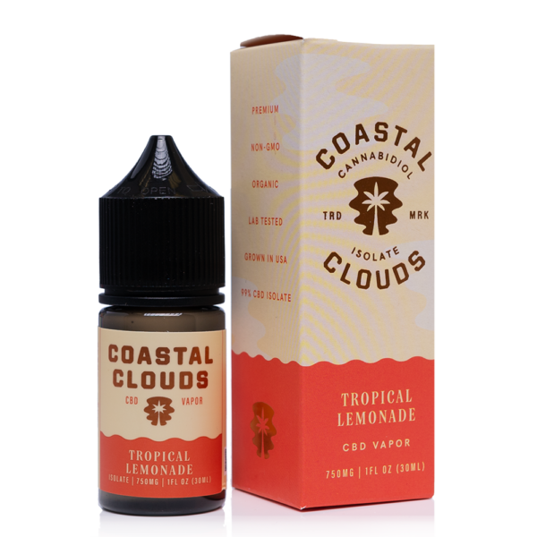 Coastal Clouds CBD Vape Juice Tropical Lemonade 750mg 30ml