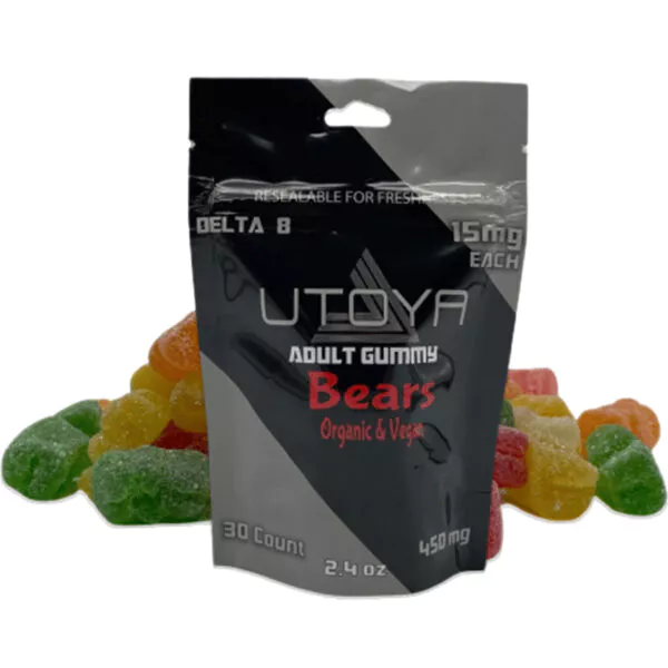 Utoya Delta 8 Gummy Bears 15mg 30ct