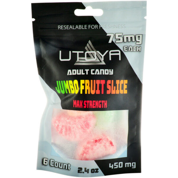 Utoya Delta 8 Gummy Fruit Slices 75mg 6ct