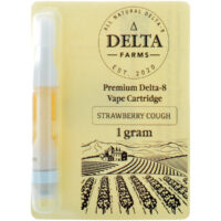 Delta Farms Delta 8 Vape Cartridge Strawberry Cough 1ml
