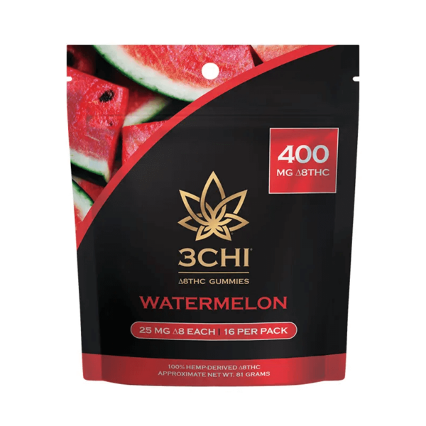 3Chi Delta 8 Gummies Watermelon 400mg 16ct
