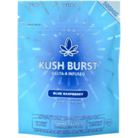 Kush Burst Delta 8 Gummies Blue Raspberry 500mg 10ct