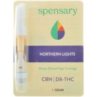 Spensary Delta 8 & CBN Vape Cartridge Northern Lights 1ml