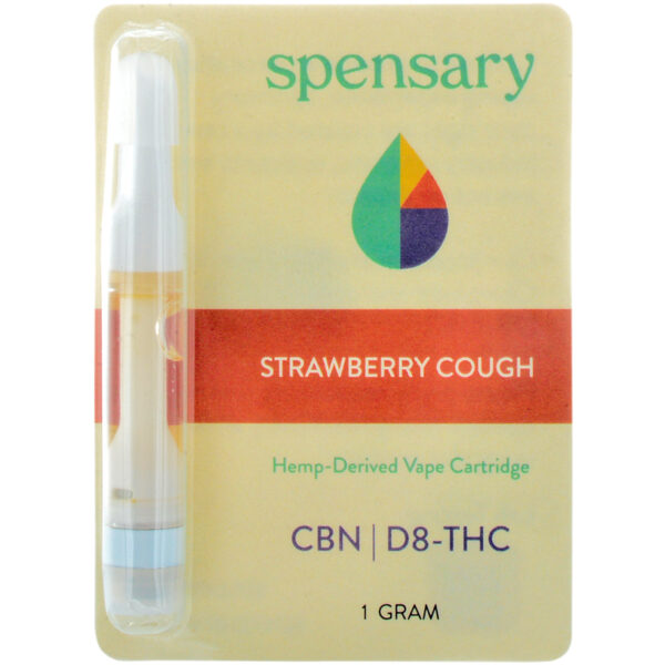 Spensary Delta 8 & CBN Vape Cartridge Strawberry Cough 1ml