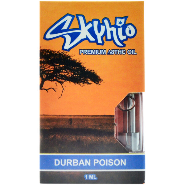 Skyhio Delta 8 Vape Cartridge Durban Poison 1ml