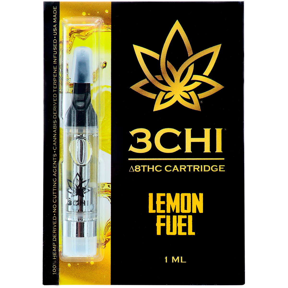 3chi Delta 8 Vape Cartridge Lemon Fuel 1ml Dr Ganja