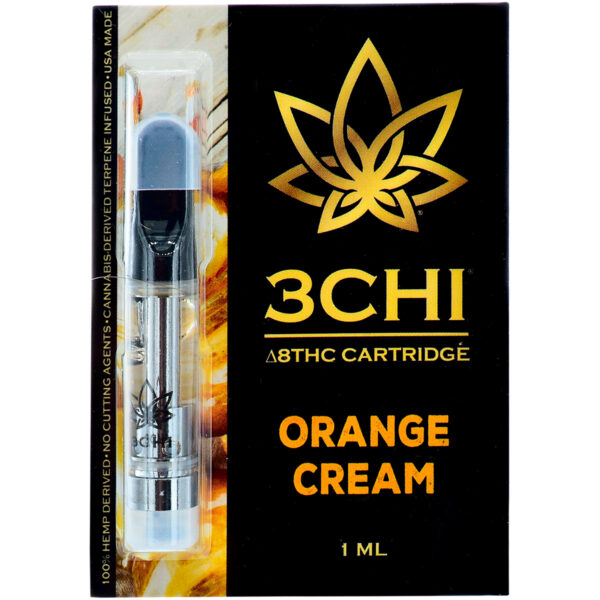 3Chi Delta 8 Vape Cartridge Orange Cream 1ml