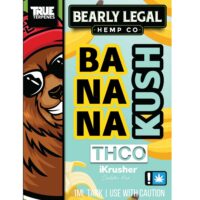 Bearly Legal Hemp THC-O Vape Cartridge Banana Kush 1ml