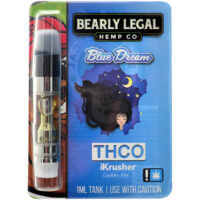Bearly Legal Hemp THC-O Vape Cartridge Blue Dream 1ml