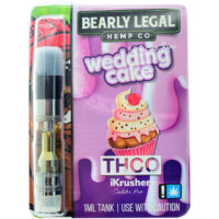 Bearly Legal Hemp THC-O Vape Cartridge Wedding Cake 1ml