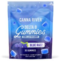 Canna River Delta 8 Gummies Blue Razz 750mg 30ct