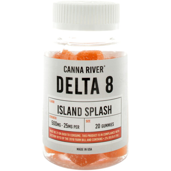 Canna River Delta 8 Gummies Island Splash 500mg 20ct