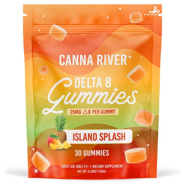 Canna River Delta 8 Gummies Island Splash 750mg 30ct