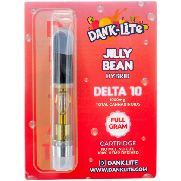 Dank Lite Delta 8 & Delta 10 Vape Cartridge Jilly Bean 1g