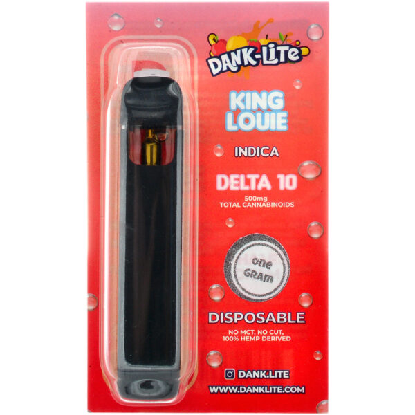 Dank Lite Delta 8 & Delta 10 Vape Pen King Louie 1g
