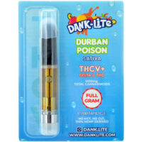 Dank Lite Delta 8 & THCV Vape Cartridge Durban Poison 1g
