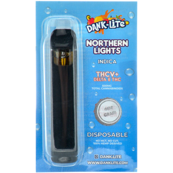 Dank Lite Delta 8 & THCV Vape Pen Northern Lights 1g