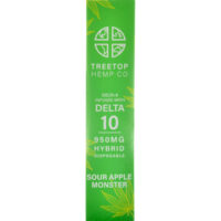 Tree Top Hemp Co Delta 8 & Delta 10 Vape Pen Sour Apple Monster 1g