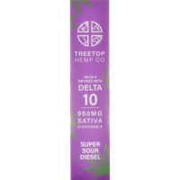 Tree Top Hemp Co Delta 8 & Delta 10 Vape Pen Super Sour Diesel 1g