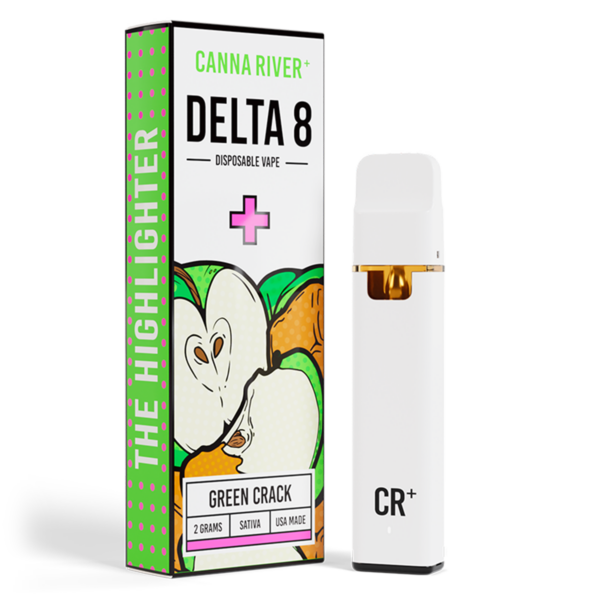 Canna River Delta 8 Disposable Vape Pen Green Crack 2g