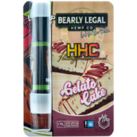 Bearly Legal Hemp HHC Vape Cartridge Gelato Cake 1ml