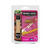 Bearly Legal Hemp HHC Vape Cartridge Pink Champagne 1ml