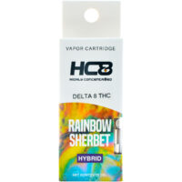 Highly Concentr8ed Delta 8 Vape Cartridge Rainbow Sherbet 1ml