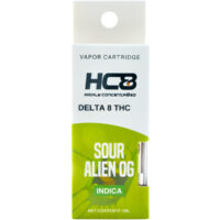Highly Concentr8ed Delta 8 Vape Cartridge Sour Alien OG 1ml