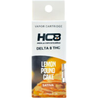 Highly Concentra8ted Delta 8 Vape Cartridge Lemon Pound Cake 1ml