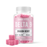 Canna River CBD & Delta 9 Gummies Dragon Berry 400mg 20ct