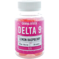 Canna River CBD & Delta 9 Gummies Lemon Raspberry 200mg 20ct