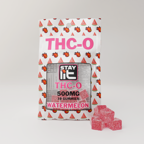 Single Source THC-O Gummies Watermelon 500mg 10ct