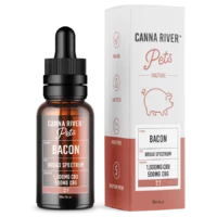 Canna River Broad Spectrum CBD & CBG Pet Oil Tincture Bacon 1500mg 30ml