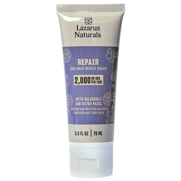 Lazarus Naturals Full Spectrum CBD Skin Repair Cream 2000mg 2.5oz