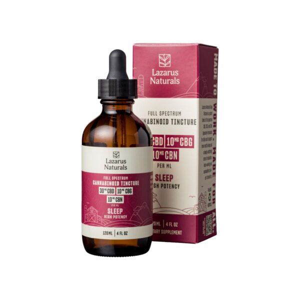 Lazarus Naturals High Potency Full Spectrum CBD, CBG & CBN Tincture 6000mg 120ml