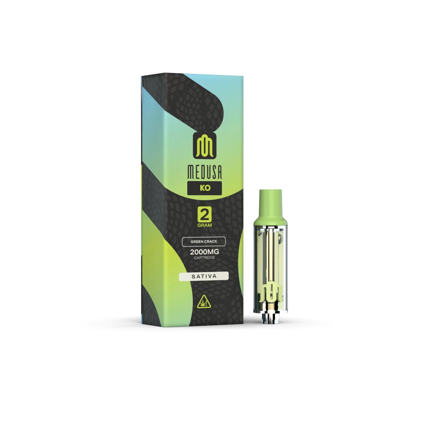 Medusa Knockout Blend Vape Cartridge Green Crack 2g - Dr.Ganja