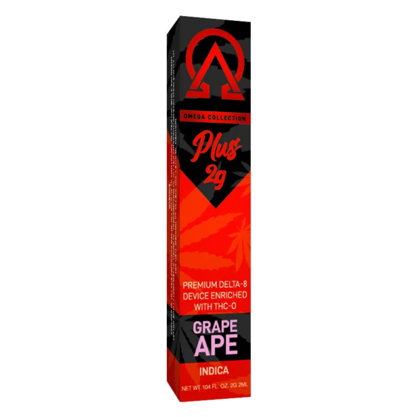 Delta Extrax Delta 8 & THC-O Disposable Vape Pen Grape Ape 2g