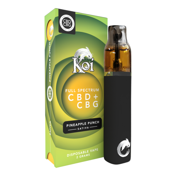 Koi CBD & CBG Disposable Vape Pen Pineapple Punch 2g