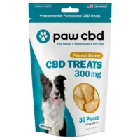 Paw CBD Hard Chews for Dogs Peanut Butter 300mg 30ct