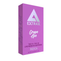 Delta Extrax Lights Out Vape Cartridge Grape Ape 1g