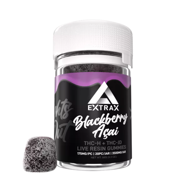 Extrax Lights Out Gummies Blackberry Acai 3500mg 20ct