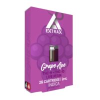 Extrax Lights Out Vape Cartridge Grape Ape 2g