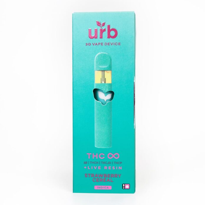 Urb THC Infinity Disposable Vape Pen Strawberry Cereal 3ml - Dr.Ganja