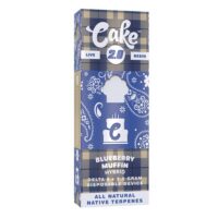 Cake Cold Pack Live Resin Disposable Vape Pen Blueberry Muffin 2g