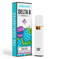 Canna River Delta 8 Disposable Vape Pen Blue Razz 2g