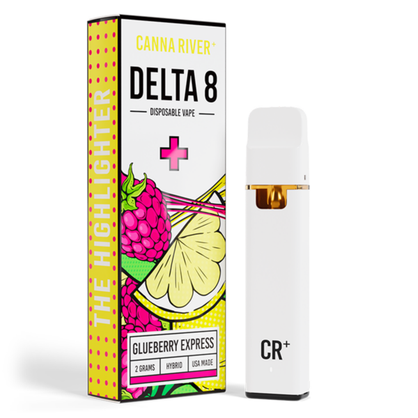 Canna River Delta 8 Disposable Vape Pen Glueberry Express 2g Dr Ganja