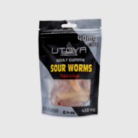 Utoya Delta 8 THC Sour Gummy Worms 440mg 11ct